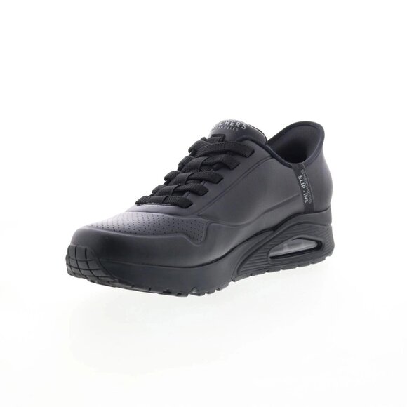 NEW Mens SKECHERS Slip Ins Uno Easy Air 183005 Sneakers Shoes Black Size 9 main image 7
